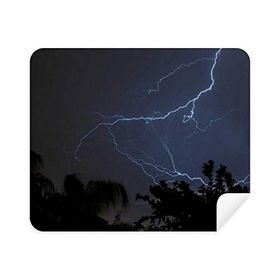Dıythinker 2 Adet Süet Kumaş Gece Karanlık Orman Bilim Doğa Manzarası Telefon Ekran Temizleyici ve Gözlük Temizleme Bezi
