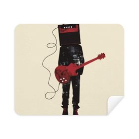 Dıythinker 2 Adet Süet Kumaş Gitar Müzik Enstrümanları Çılgın Adam Telefon Ekran Temizleyici ve Gözlük Temizleme Bezi