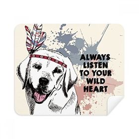 Dıythinker 2 Adet Süet Kumaş Giysiler Köpek Sevimli Suluboya İllüstrasyon Telefon Ekran Temizleyici ve Gözlük Temizleme Bezi