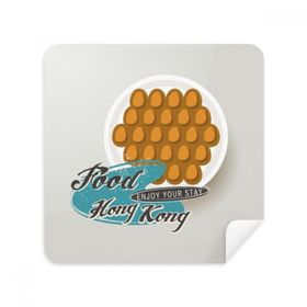 Dıythinker 2 Adet Süet Kumaş Hong Kong Yumurta Puff Çin Gözlükleri Temizleme Bezi ve Telefon Ekran Temizleyici