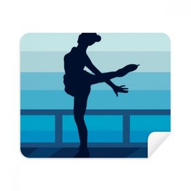 Dıythinker 2 Adet Süet Kumaş Kadın Paten Kış Spor İllüstrasyon Telefon Ekran Temizleyici ve Gözlük Temizleme Bezi
