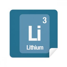 Dıythinker 2 Adet Süet Kumaş Li Lityum Kimyasal Element Bilim Gözlüğü Temizleme Bezi ve Telefon Ekran Temizleyici