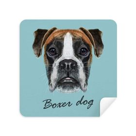 Dıythinker 2 Adet Süet Kumaş Lop-Eard Boxer Köpek Evcil Hayvan Gözlükleri Temizleme Bezi Telefon Ekran Temizleyici