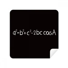 Dıythinker 2 Adet Süet Kumaş Matematik Kowledge Üçgen Formül Gözlükleri Temizleme Bezi Telefon Ekran Temizleyici