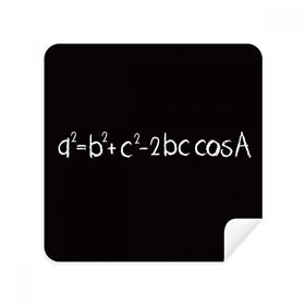 Dıythinker 2 Adet Süet Kumaş Matematik Kowledge Üçgen Formül Gözlükleri Temizleme Bezi Telefon Ekran Temizleyici