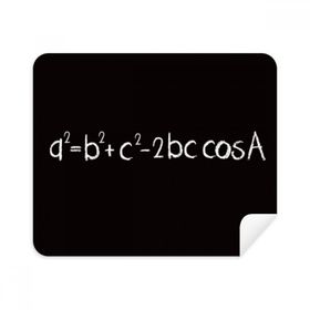 Dıythinker 2 Adet Süet Kumaş Matematik Kowledge Üçgen Formül Telefon Ekran Temizleyici ve Gözlük Temizleme Bezi