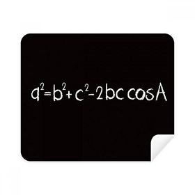 Dıythinker 2 Adet Süet Kumaş Matematik Kowledge Üçgen Formül Telefon Ekran Temizleyici ve Gözlük Temizleme Bezi
