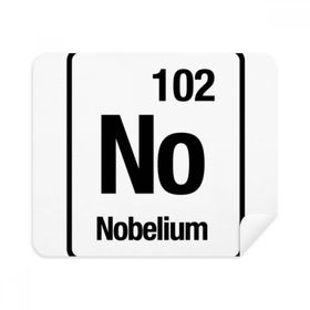 Dıythinker 2 Adet Süet Kumaş Nobelium Kimyasal Element Chem Telefon Ekran Temizleyici ve Gözlük Temizleme Bezi