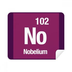 Dıythinker 2 Adet Süet Kumaş Nobelium Kimyasal Element Chem Telefon Ekran Temizleyici ve Gözlük Temizleme Bezi
