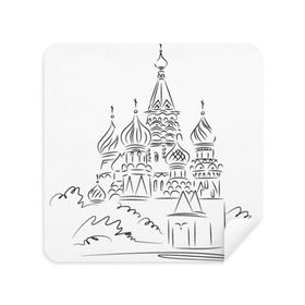 Dıythinker 2 Adet Süet Kumaş Rusya Katedral Kemer Siyah Çizgi Eskiz Gözlüğü Temizleme Bezi ve Telefon Ekran Temizleyici