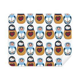Dıythinker 2 Adet Süet Kumaş Rusya Oyuncak Bebek Posteri Matryoshka Ülke Kültürü Telefon Ekran Temizleyici ve Gözlük Temizleme Bezi