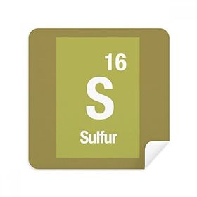 Dıythinker 2 Adet Süet Kumaş S Kükürt Kimyasal Element Bilim Gözlüğü Temizleme Bezi ve Telefon Ekran Temizleyici