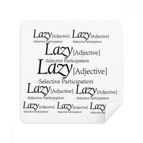 Dıythinker 2 Adet Süet Kumaş Tembel Anlamı Komik Alıntı Telefon Ekran Temizleyici ve Gözlük Temizleme Bezi