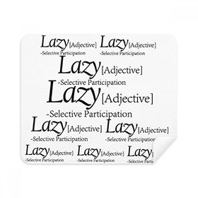 Dıythinker 2 Adet Süet Kumaş Tembel Anlamı Komik Alıntı Telefon Ekran Temizleyici ve Gözlük Temizleme Bezi