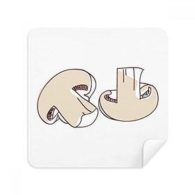 Dıythinker 2 Adet Süet Kumaş Yummy Home Yemekleri Mantar İllüstrasyon Gözlükleri Temizleme Bezi ve Telefon Ekran Temizleyici