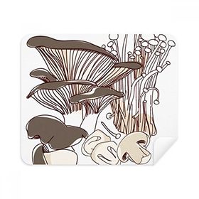 Dıythinker 2 Adet Süet Kumaş Yummy Home Yemekleri Swamm İllüstrasyon Telefon Ekran Temizleyici ve Gözlük Temizleme Bezi