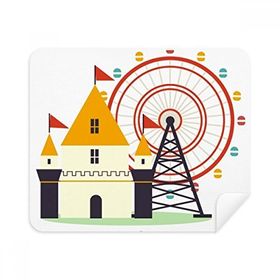Dıythinker 2 Adet Süet Kumaş Ziyaret Tema Parkı Güney Kore'de Telefon Ekran Temizleyici ve Gözlük Temizleme Bezi