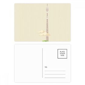 Dıythinker 20 Adet 14x9 cm Renkli Rusya İllüstrasyon Simgesi Ulusal Sembollü Kartpostal Seti