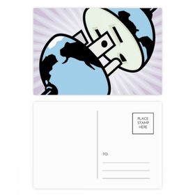 Dıythinker 20 Adet 14x9 cm Renkli Soket Fiş Desenli Devre Diyagram Kartpostal Seti