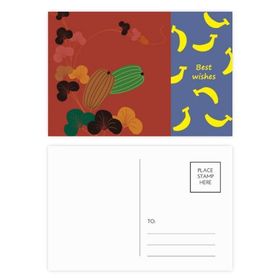 Dıythinker 20 Adet 14x9 cm Renkli Tablo Japon Kültürü Balkabağı Muz Kartpostal Seti