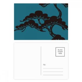 Dıythinker 20 Adet 14x9 cm Renkli Tablo Japon Kültürü Mavi Kartpostal Seti
