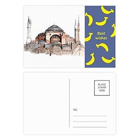 Dıythinker 20 Adet 14x9 cm Renkli Türkiye Hagia Sophia İstanbul Muz Kartpostal Seti
