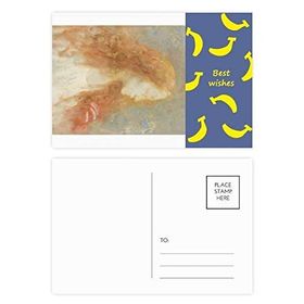 Dıythinker 20 Adet 14x9 cm Renkli Uzun Saç Güzellik XJJ Yağlı Boya Muz Kartpostal Seti