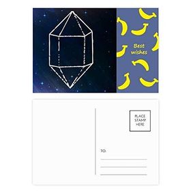 Dıythinker 20 Adet 14x9 cm Renkli Yıldız Kristal Mavi Evren Gökyüzü Fantezi Muz Kartpostal Seti