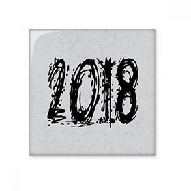 Dıythinker 2018 Eriyen Etkisi Mutlu Yıllar 10x10 cm Seramik Karo