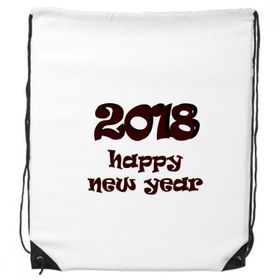 Dıythinker 2018 Happy New Year Güzel Yazı Tipi İpli Sırt Çantası