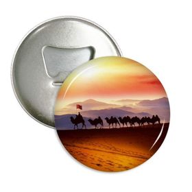 Dıythinker 3 Adet Bayrak Yolculuk İpek Yol Deve Çöl Yuvarlak Şişe Açacağı Buzdolabı Mıknatıs Pimleri Rozet Düğme