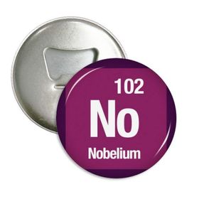 Dıythinker 3 Adet NO Nobelium Kimyasal Element kimya Yuvarlak Şişe Açacağı Buzdolabı Mıknatısı Rozet Düğmesi