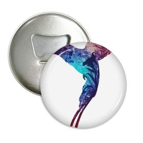 Dıythinker 3 Adet Renkli Sinek Kuş Koruyucu Hayvan Hayvan Hayvan Sevgili Yuvarlak Şişe Açacağı Buzdolabı Mıknatıs Pimleri Rozet Düğme