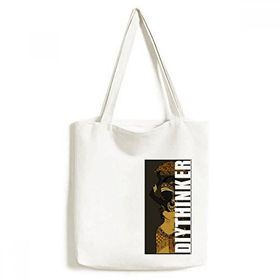Dıythinker 33x40 Cm Erkek Afrika Siyah Kadın Aborijin Elbiseleri Tote Kanvas El Çantası