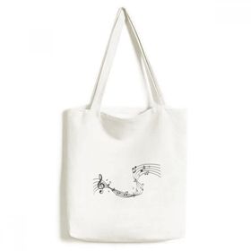 Dıythinker 33x40 Cm Erkek Dancg 5-le Staff Mavi Tote Kanvas El Çantası