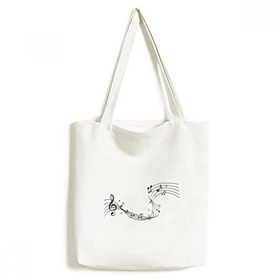 Dıythinker 33x40 Cm Erkek Dancg 5-le Staff Mavi Tote Kanvas El Çantası