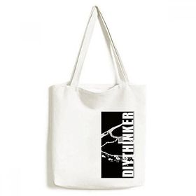 Dıythinker 33x40 Cm Erkek Dinozor Kemiği Minyatür Bebek Tote Kanvas El Çantası