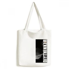 Dıythinker 33x40 Cm Erkek Evren Toprak Bulutsusu Beyaz Tote Kanvas El Çantası