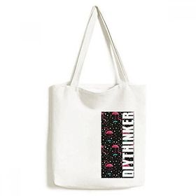 Dıythinker 33x40 Cm Erkek Flamingo Desenli Pembe Siyah Tote Kanvas El Çantası