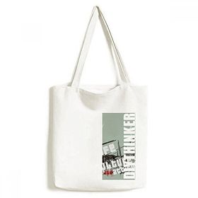 Dıythinker 33x40 Cm Erkek Grafiti Sokak Yaşamı Kültür Tutum Sanatı Tote Kanvas El Çantası