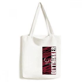 Dıythinker 33x40 Cm Erkek Just Coconuts Komik Çizim Kırmızı Pembe Tote Kanvas El Çantası