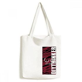 Dıythinker 33x40 Cm Erkek Just Coconuts Komik Çizim Kırmızı Pembe Tote Kanvas El Çantası