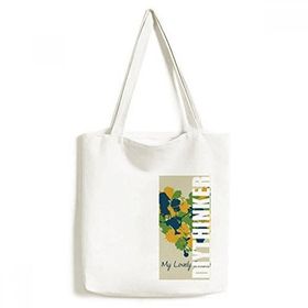 Dıythinker 33x40 Cm Erkek Kalp Şekilli My Lovely Brazil Brezilya Tote Kanvas El Çantası