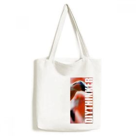 Dıythinker 33x40 Cm Erkek Karasal Organizma Flamingo Vahşi Hayvan Tote Kanvas El Çantası