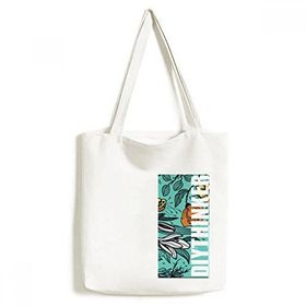 Dıythinker 33x40 Cm Erkek Modern Sanat Zambak Camellia Çizim Tote Kanvas El Çantası