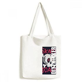 Dıythinker 33x40 Cm Erkek Paten Tahtası Hint İskeleti Kurban Totem Tote Kanvas El Çantası