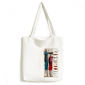 Dıythinker 33x40 Cm Erkek Soyut Sanat Afrika Siyah Savaşçı Tote Kanvas El Çantası