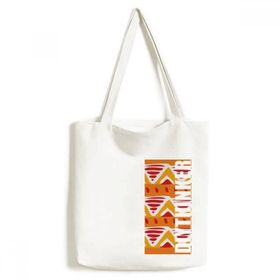 Dıythinker 33x40 Cm Erkek Triangle Hills Meksika Totems Antik Medeniyet Tote Kanvas El Çantası