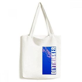 Dıythinker 33x40 Cm Erkek Tropik Deniz Deniz Organizması Deniz Anası Tote Kanvas El Çantası