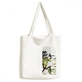 Dıythinker 33x40 Cm Erkek Yaprak Bitki Resmi Beyaz Simpol Doğa Tote Kanvas El Çantası